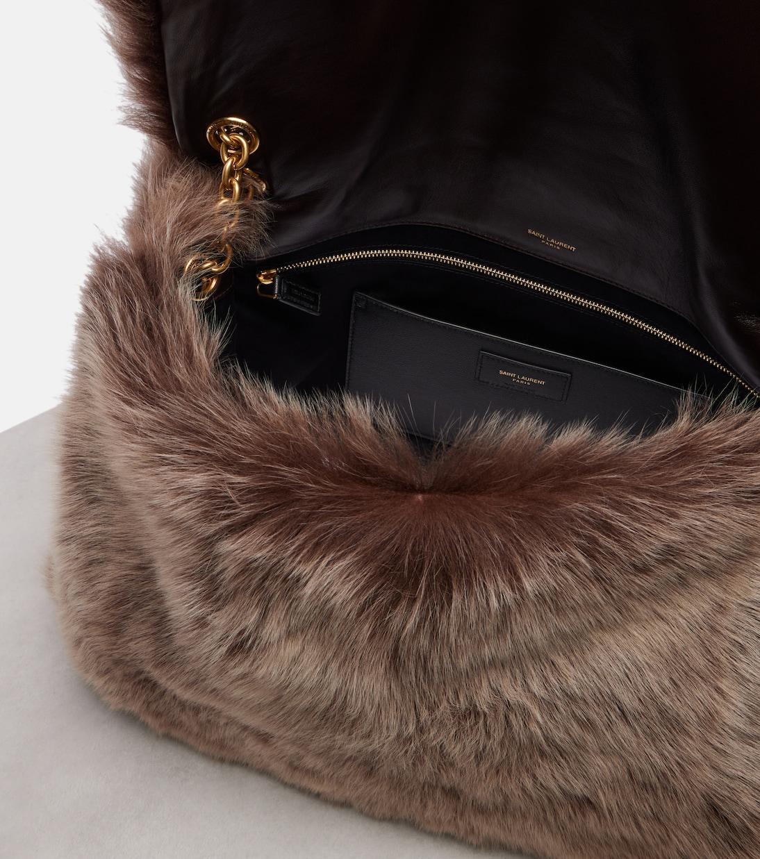 Jamie 4.3 Large shearling shoulder bag | Saint Laurent