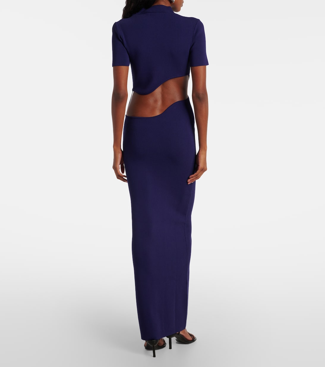 Abito lungo Lattice Separation con cut-out | Christopher Esber
