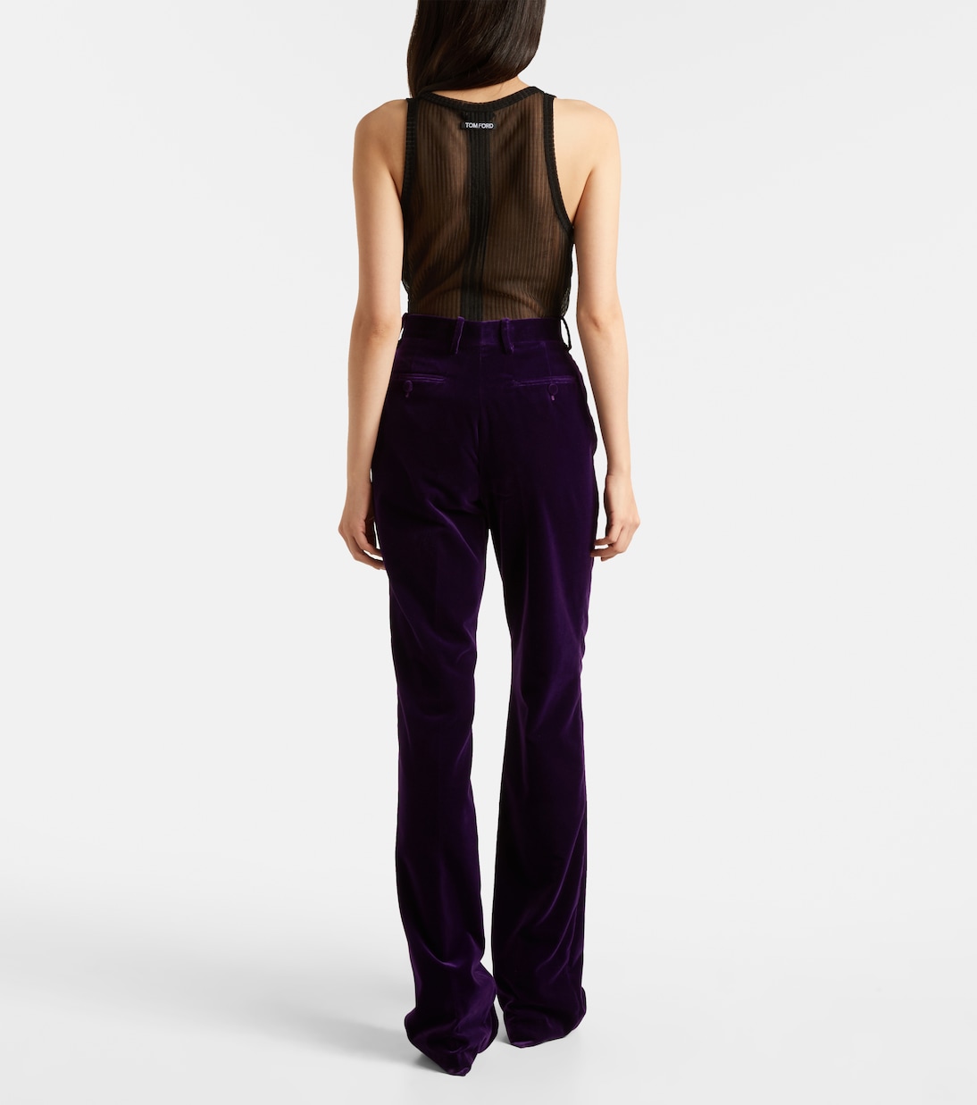 Pantaloni flared in velluto di cotone | Tom Ford