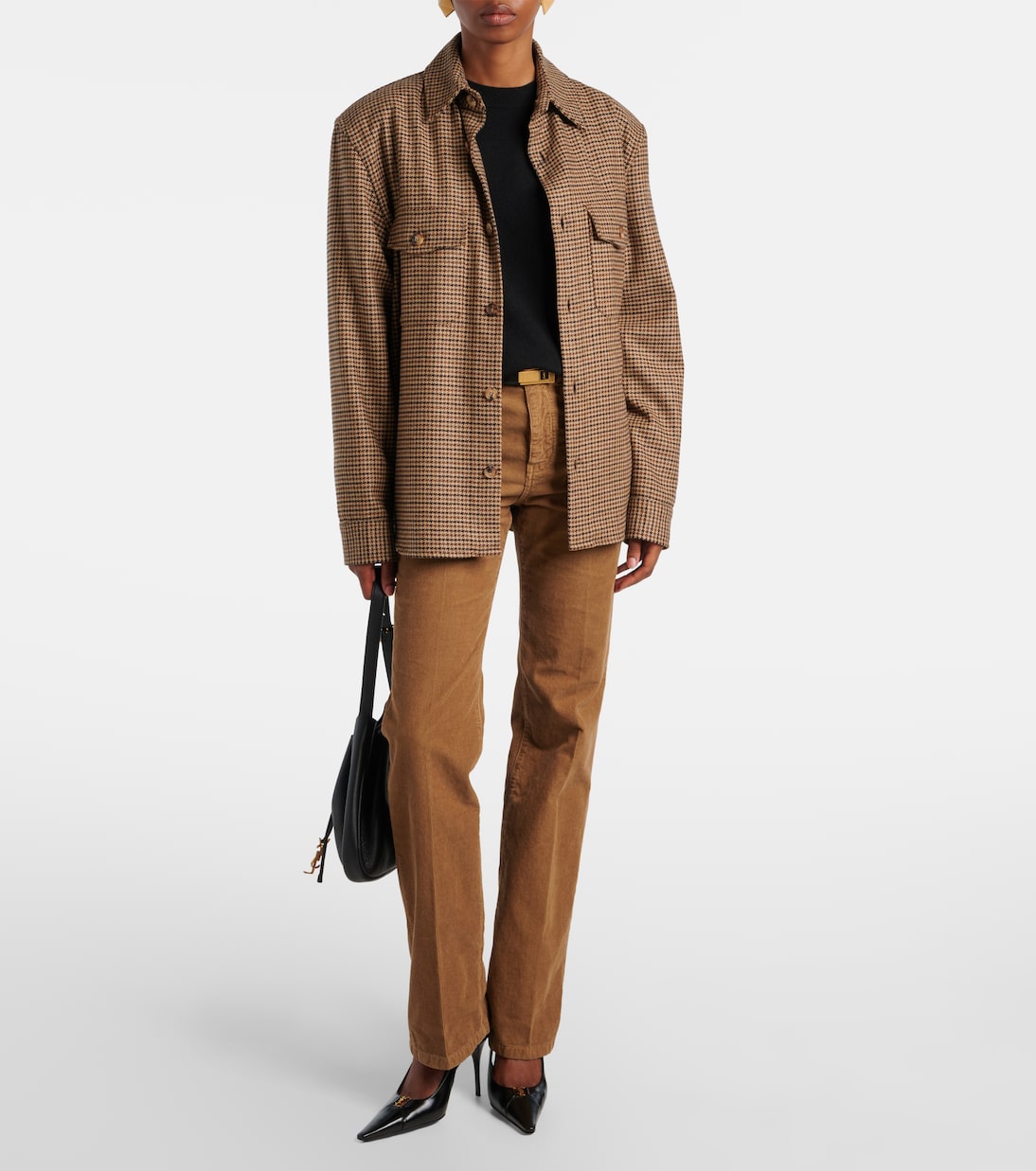 Weite Hose Clyde aus Baumwoll-Cord | Saint Laurent