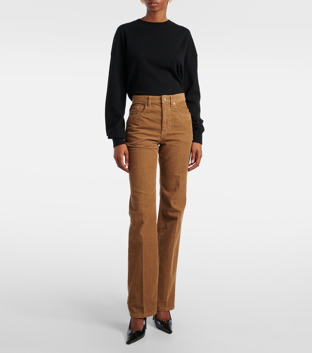 Weite Hose Clyde aus Baumwoll-Cord | Saint Laurent