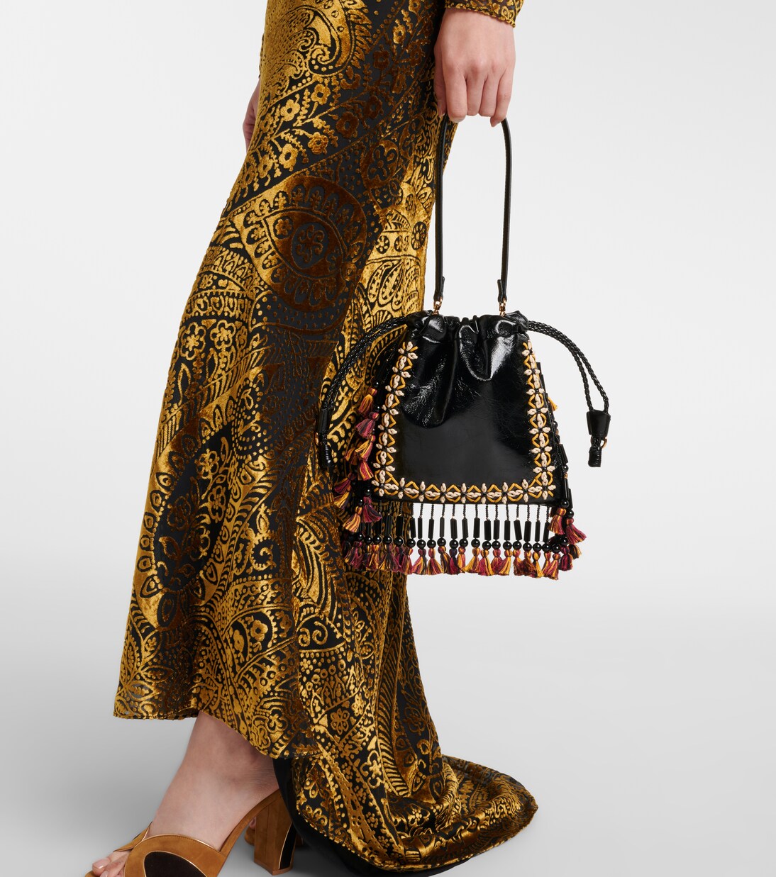 Bucket Bag Kalispera Medium aus Leder | Etro