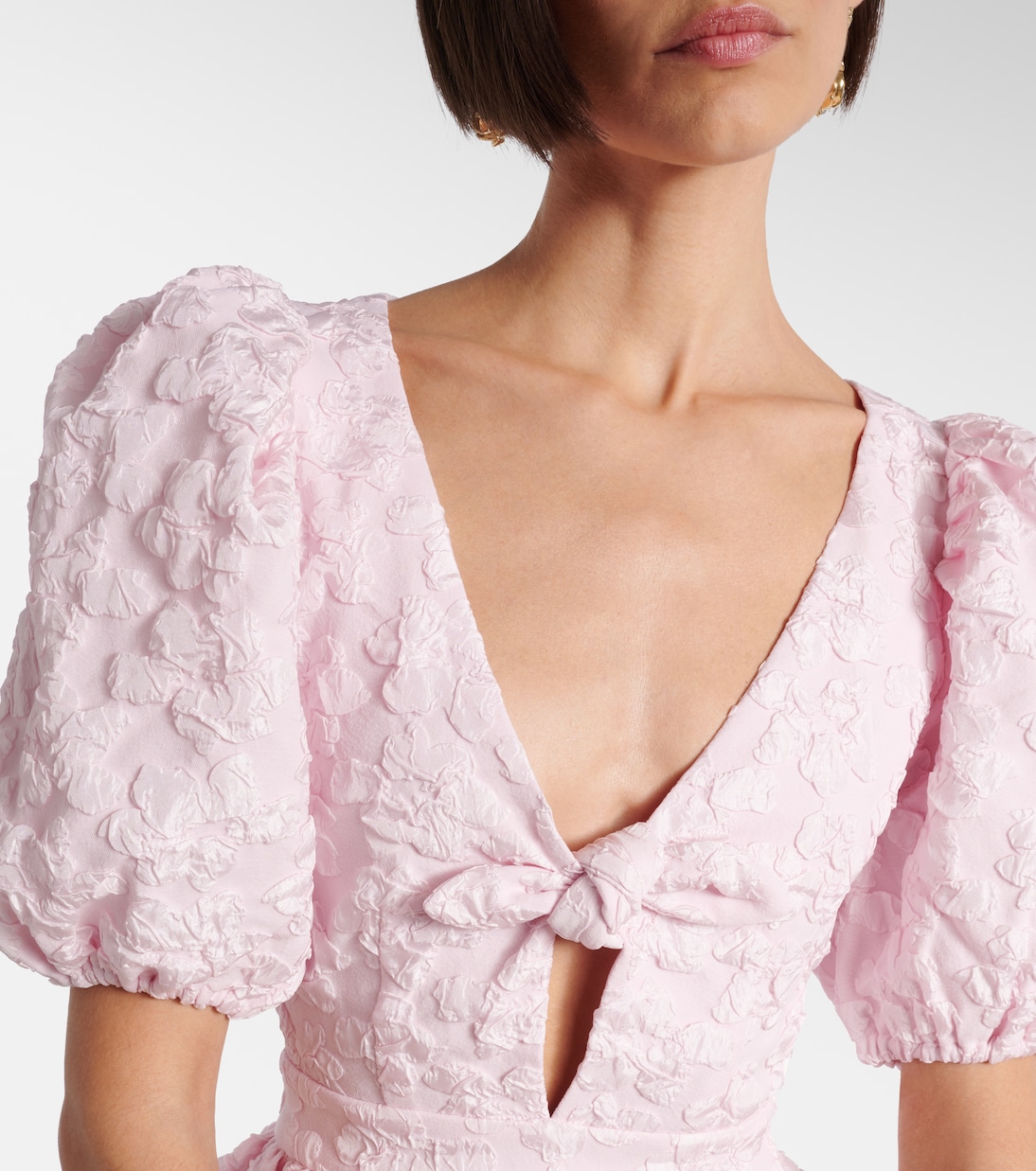 Top de jacquard con péplum | Rotate