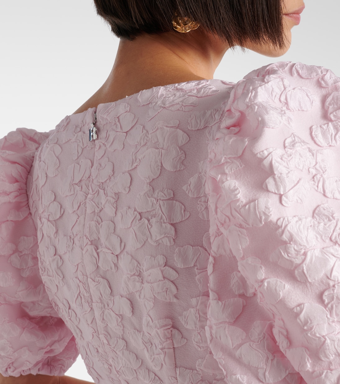 Top de jacquard con péplum | Rotate