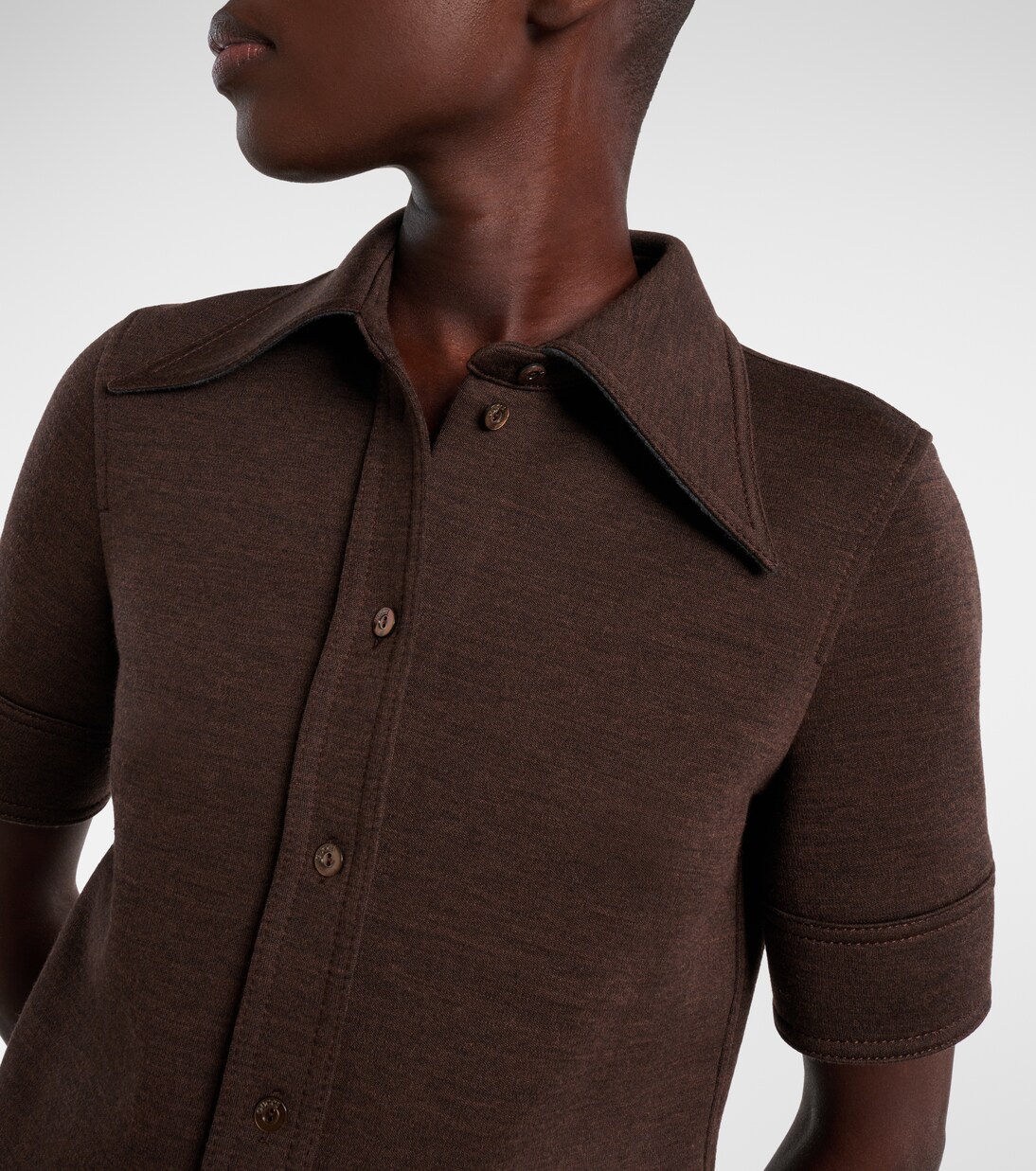Chemise en laine et coton mélangés | Gucci