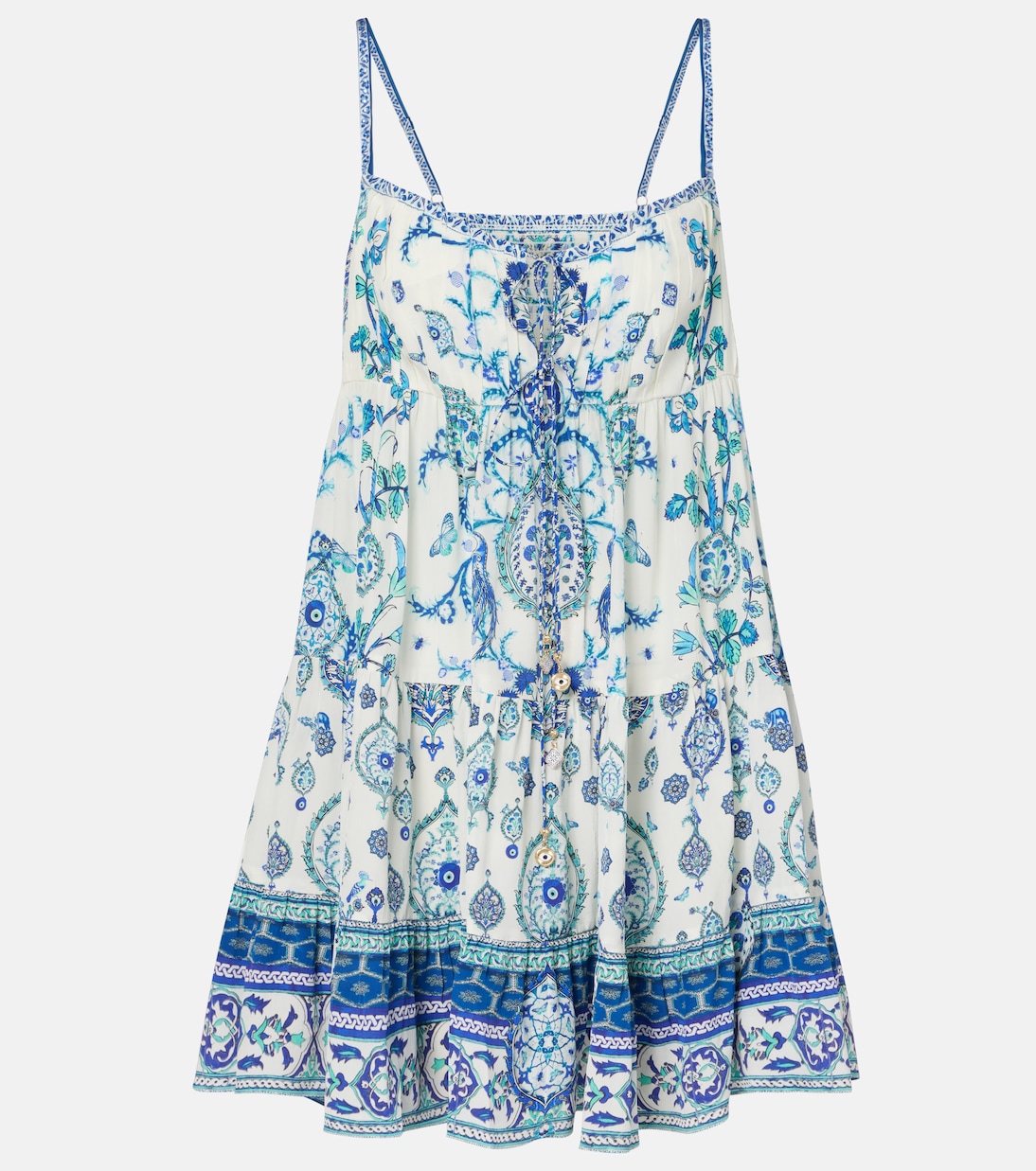 Isnik Lullaby printed silk minidress | Camilla