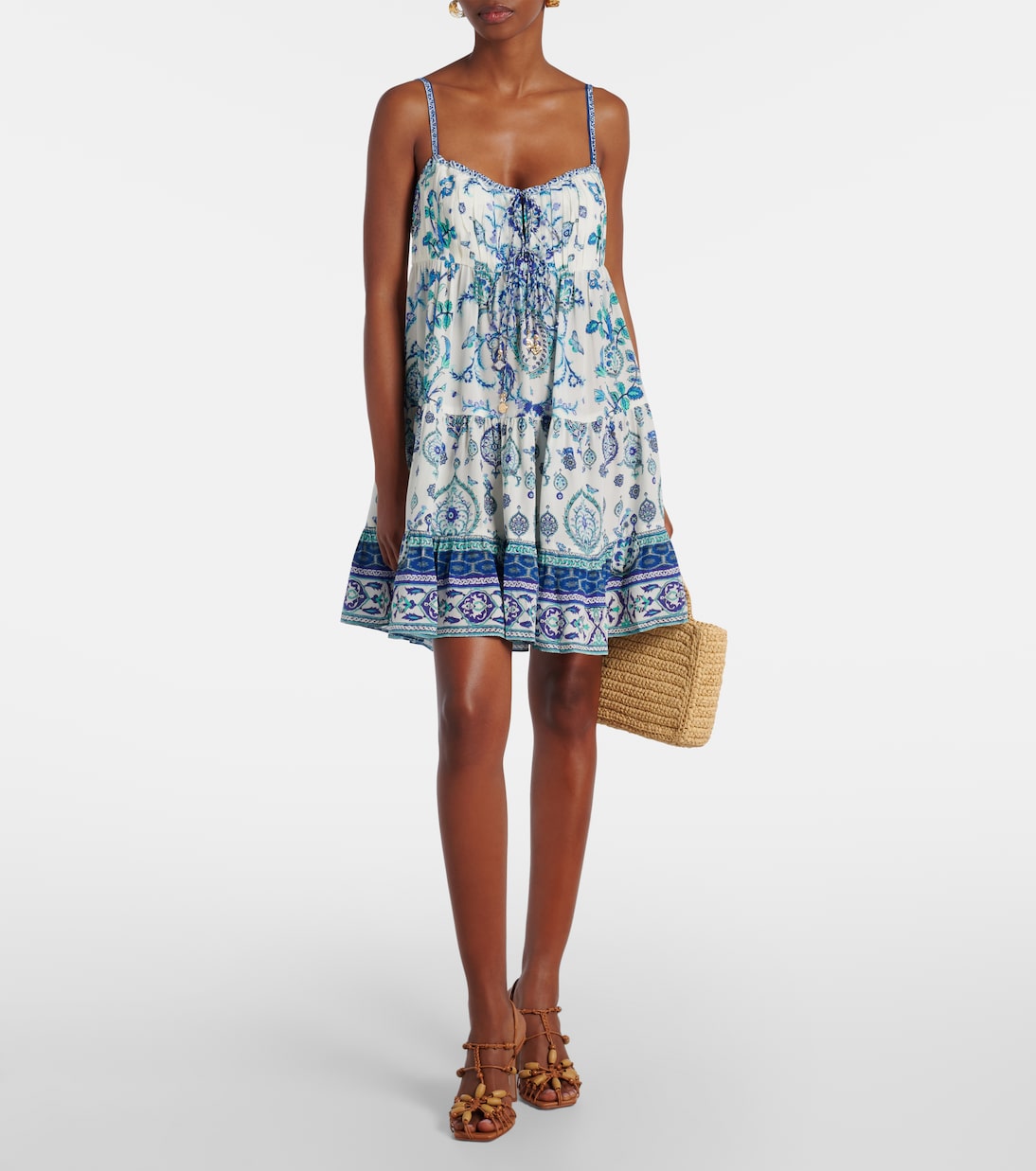 Isnik Lullaby printed silk minidress | Camilla