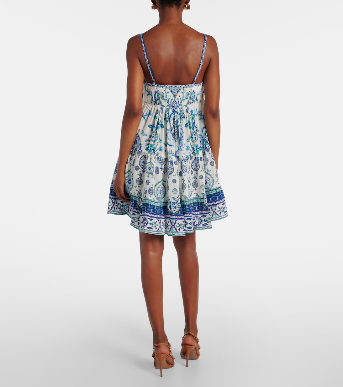 Isnik Lullaby printed silk minidress | Camilla