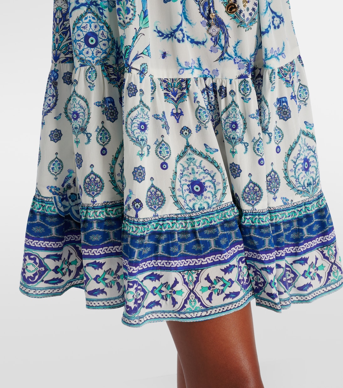 Isnik Lullaby printed silk minidress | Camilla
