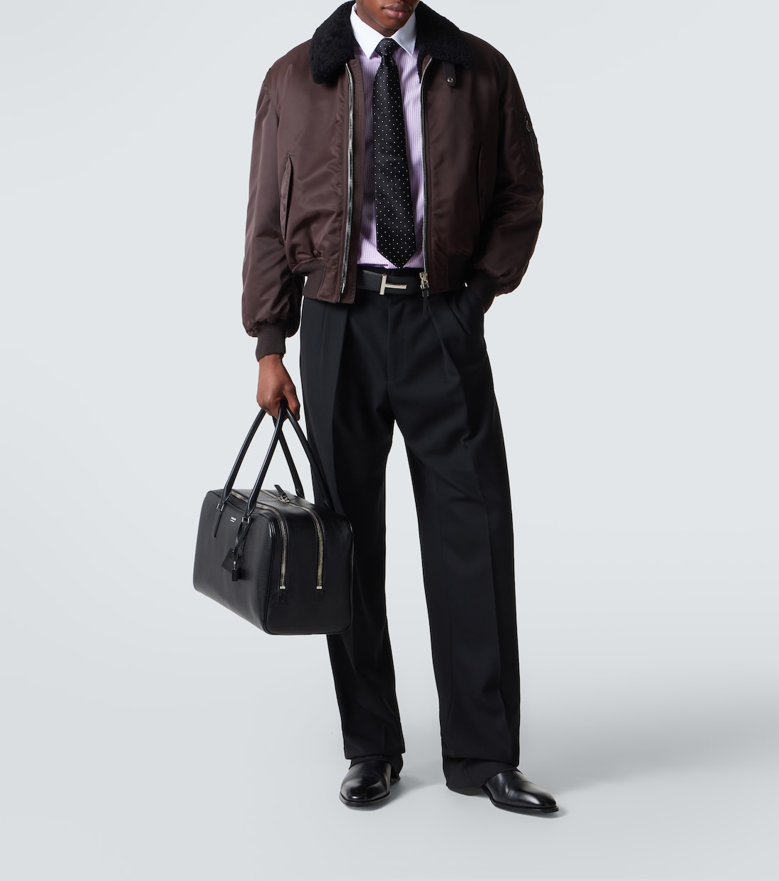 Striped cotton poplin shirt | Tom Ford