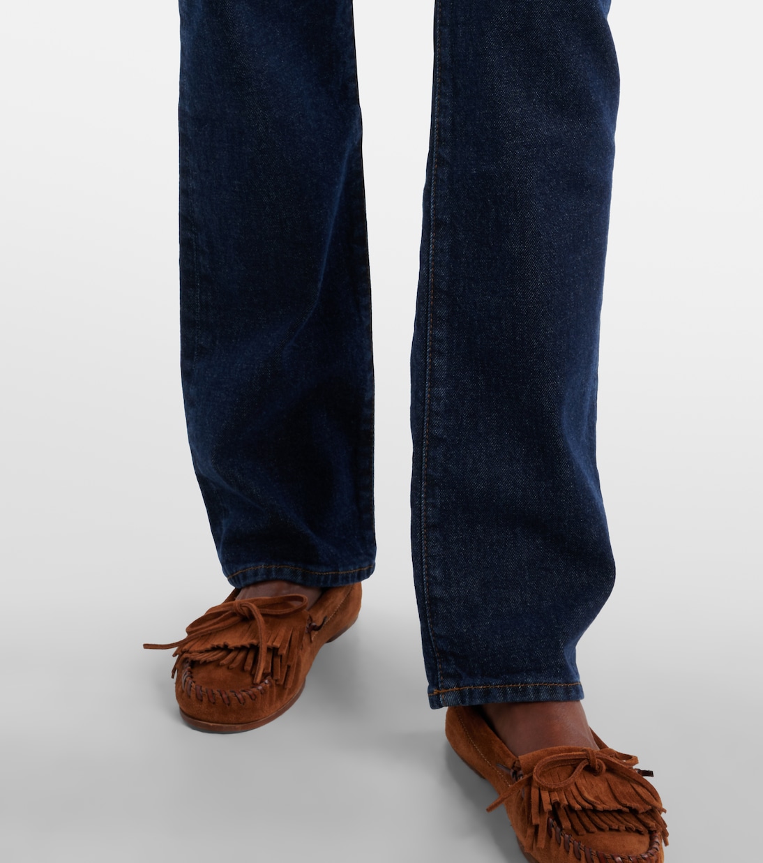 Ruler mid-rise straight jeans | Frame