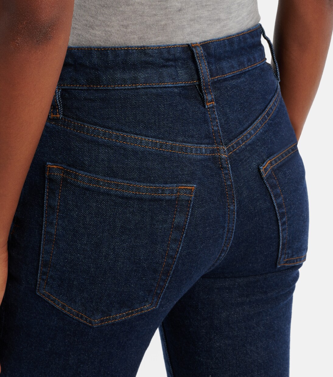 Ruler mid-rise straight jeans | Frame