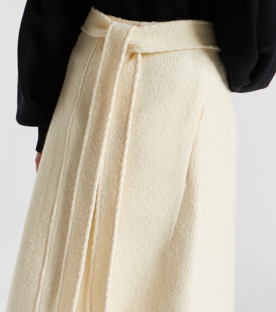 Bodhi high-rise wool-blend bouclé wrap skirt | Proenza Schouler