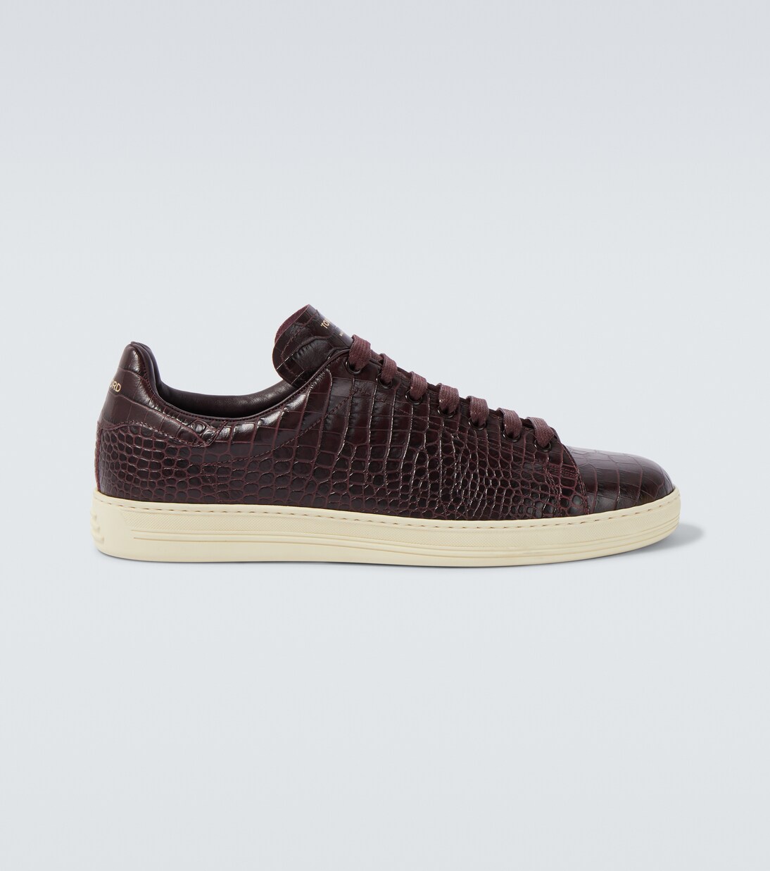 Warwick croc-effect leather sneakers | Tom Ford