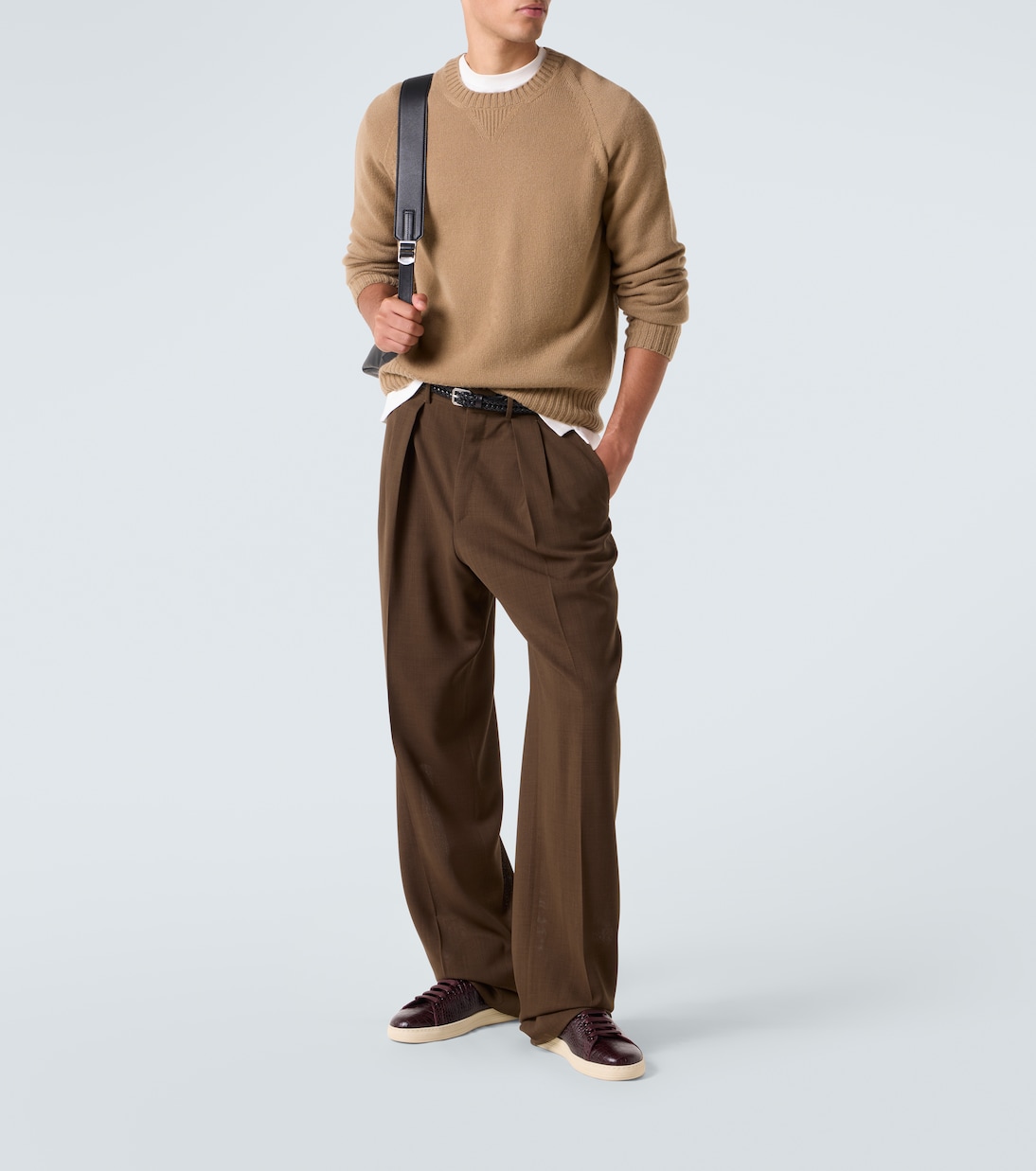 Warwick croc-effect leather sneakers | Tom Ford