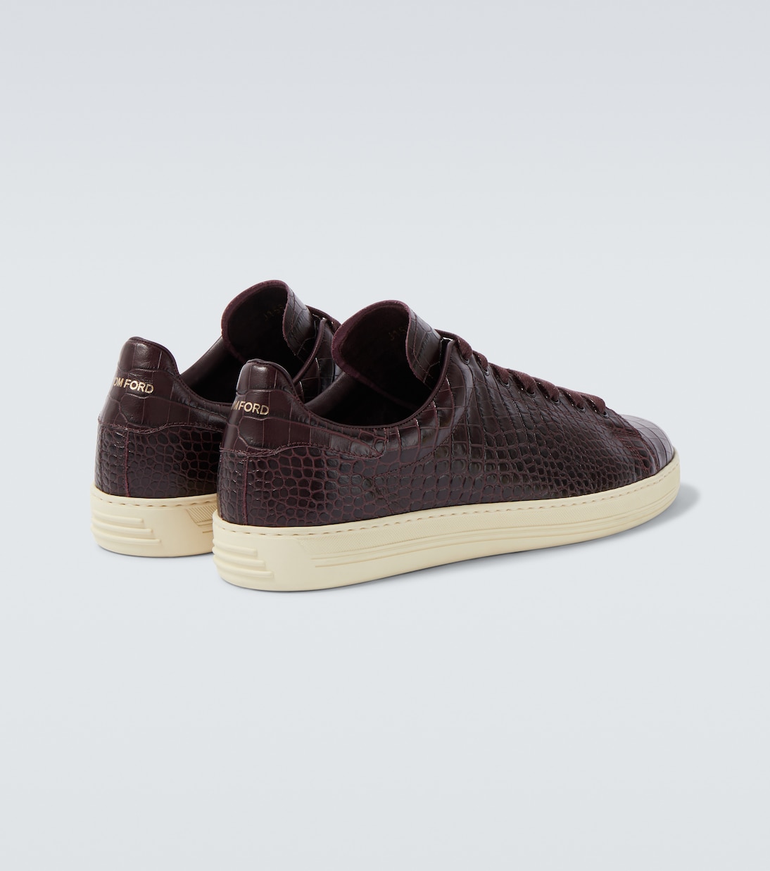 Warwick croc-effect leather sneakers | Tom Ford