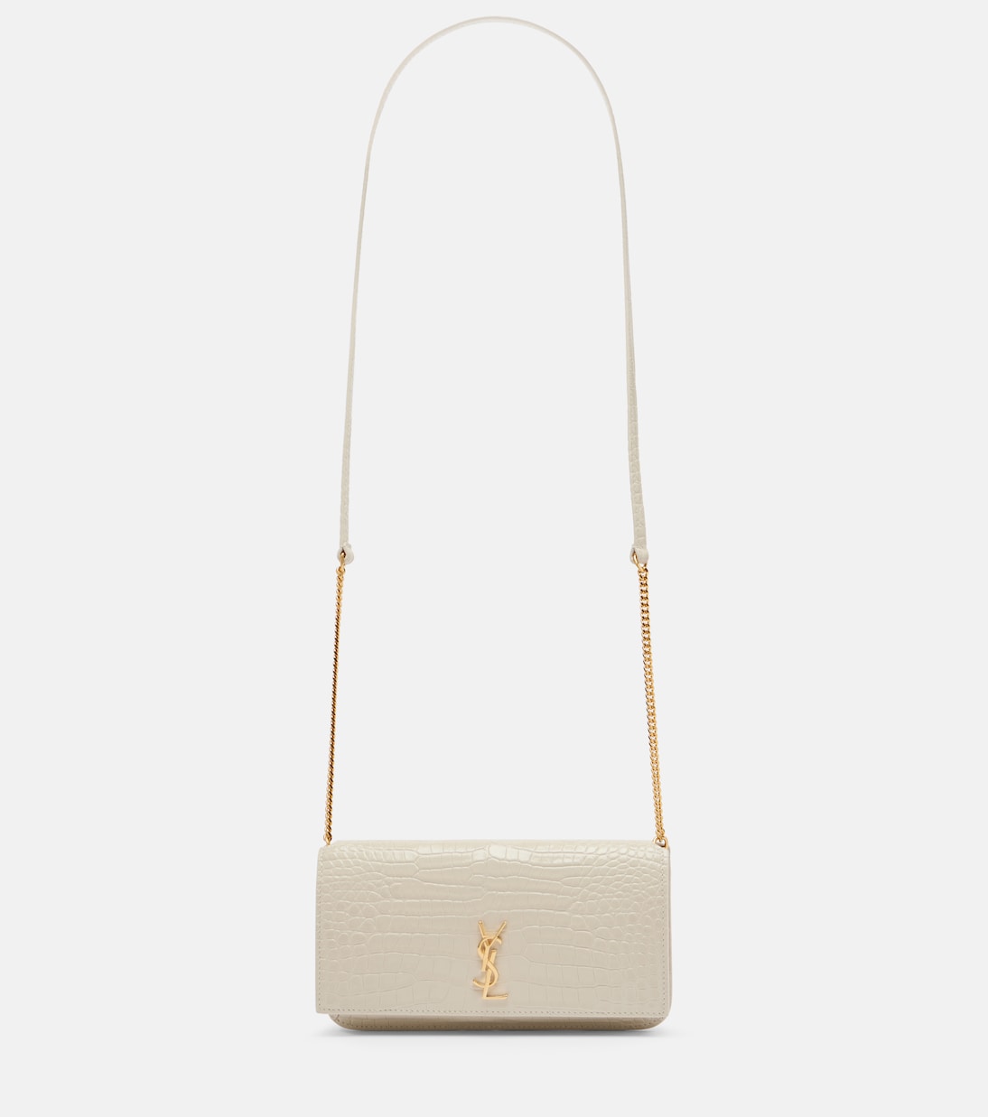 Cassandre Mini leather phone pouch | Saint Laurent