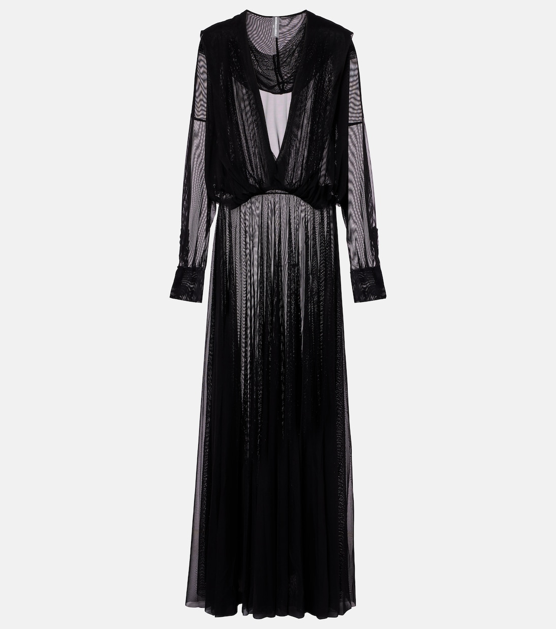 Hooded sheer maxi dress | Norma Kamali