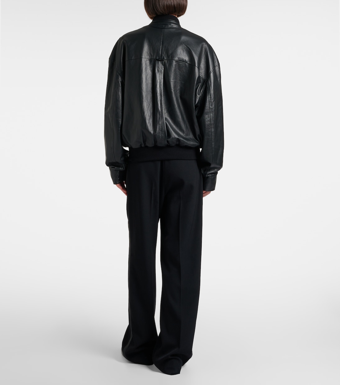 Eleonora leather bomber jacket | The Row