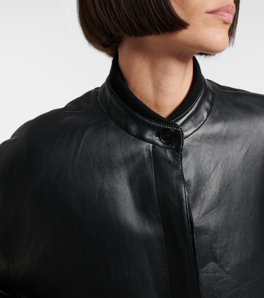 Eleonora leather bomber jacket | The Row