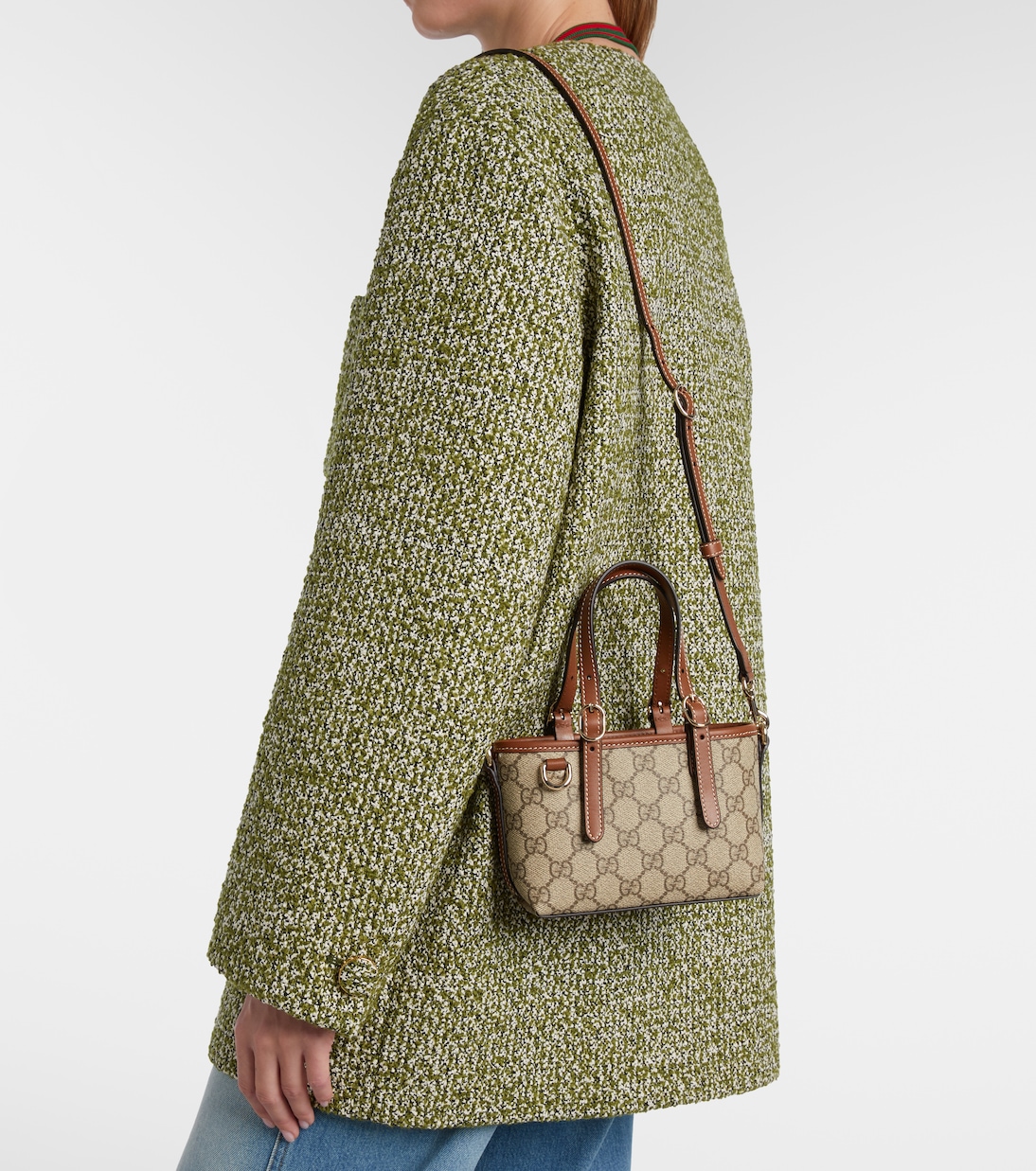 GG帆布皮革边饰托特包 | Gucci