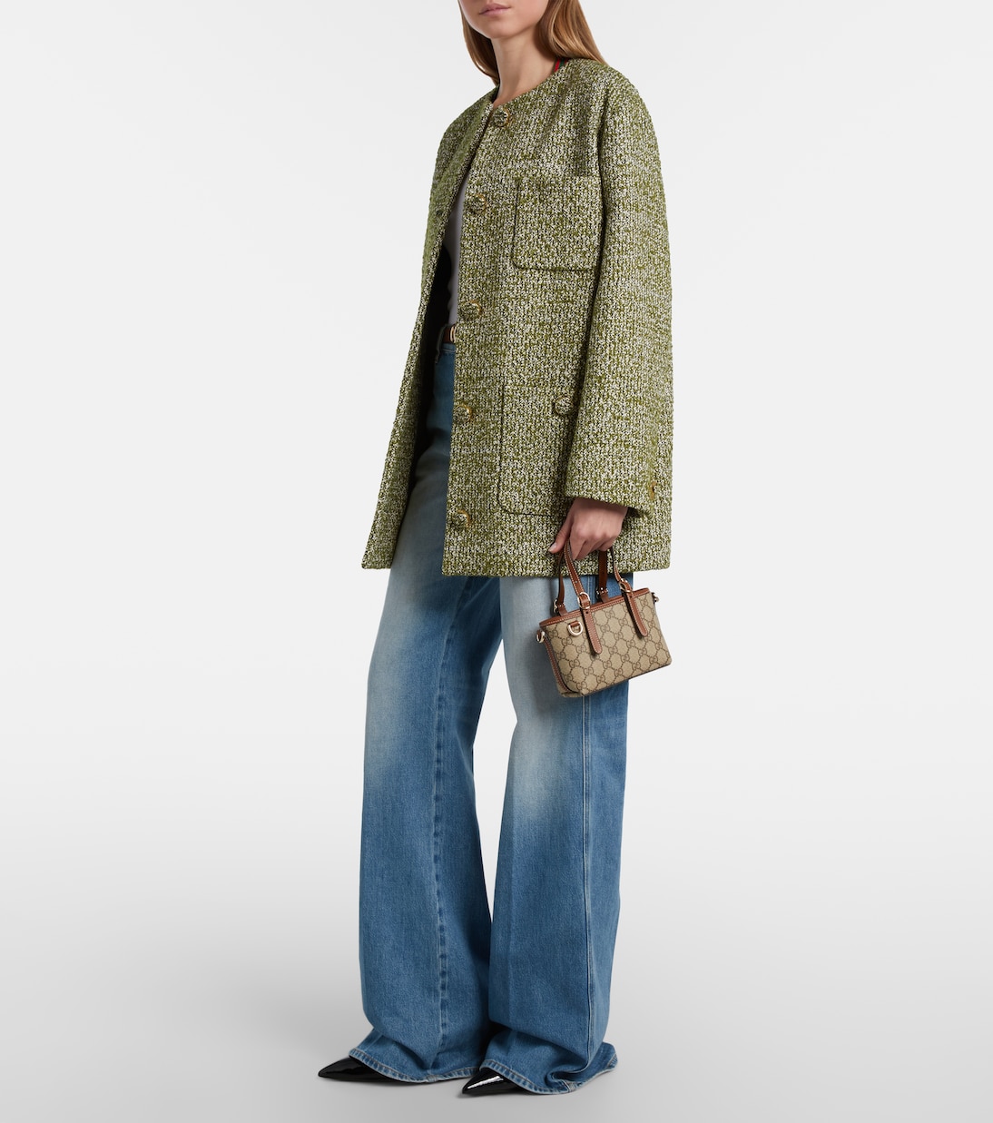 GG帆布皮革边饰托特包 | Gucci