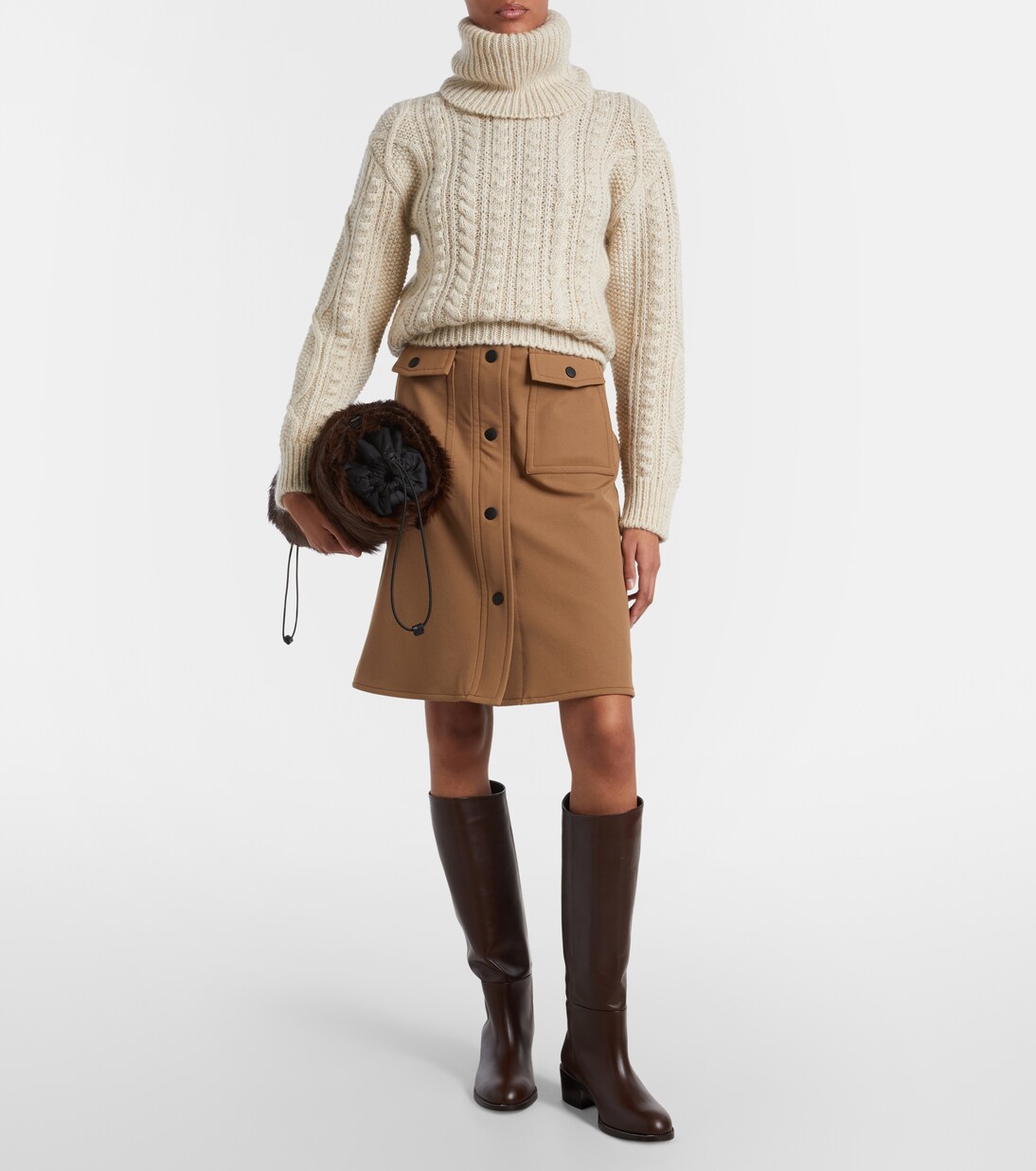 High-rise midi skirt | Moncler Grenoble