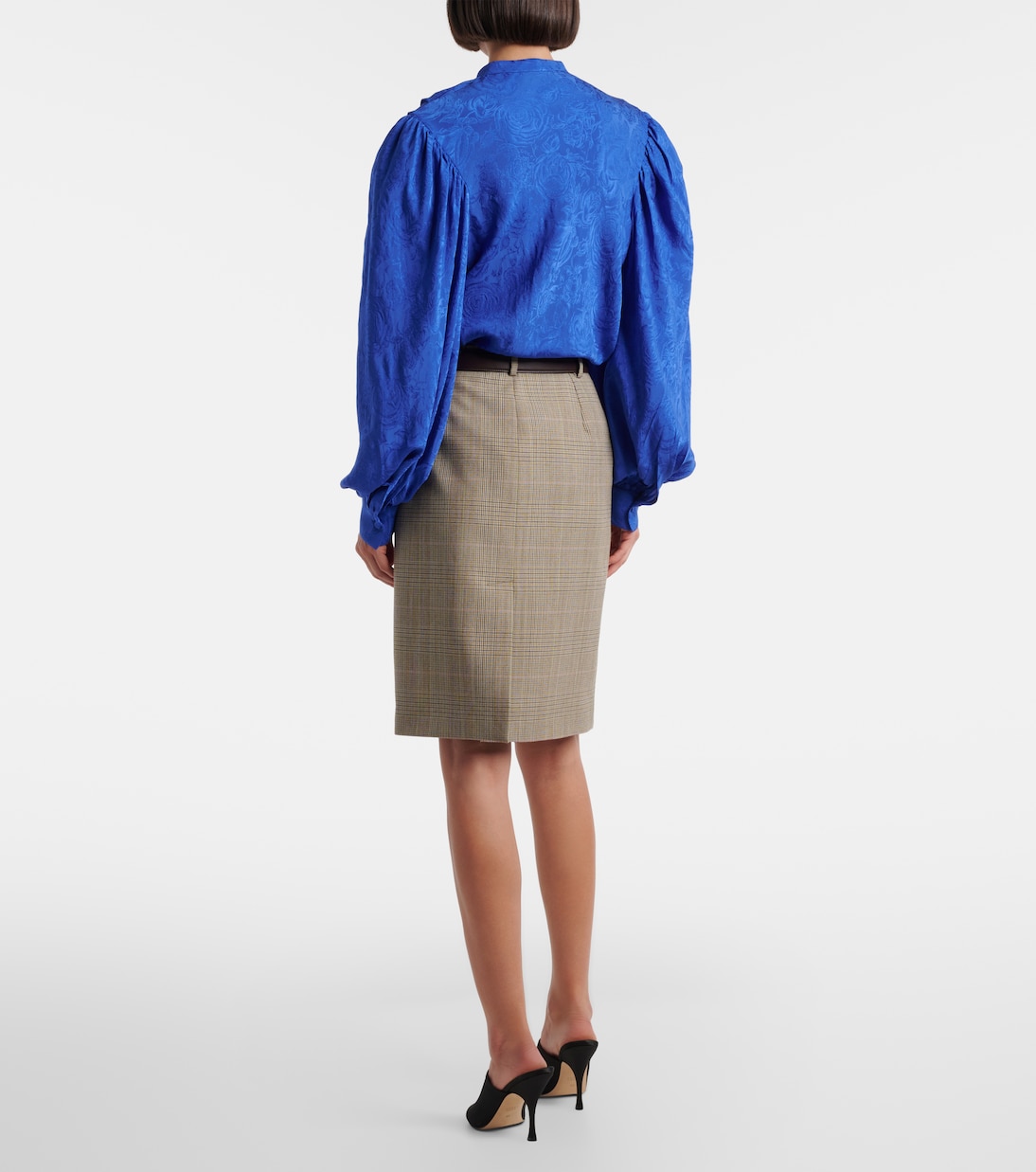 Minigonna in lana Principe di Galles | Gucci