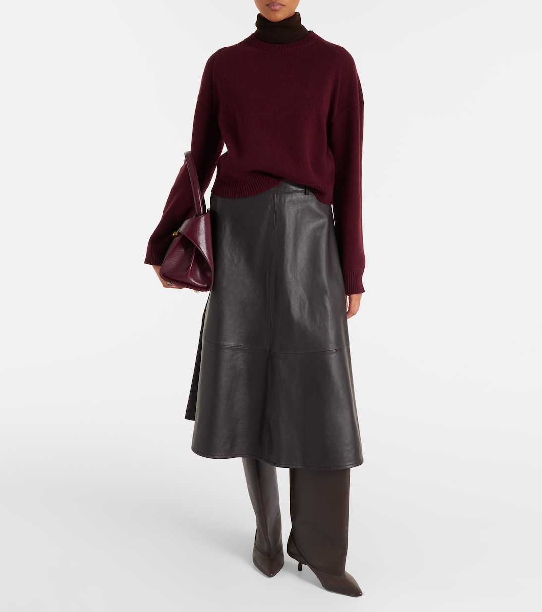 Marcela cropped wool and cashmere sweater | Fforme