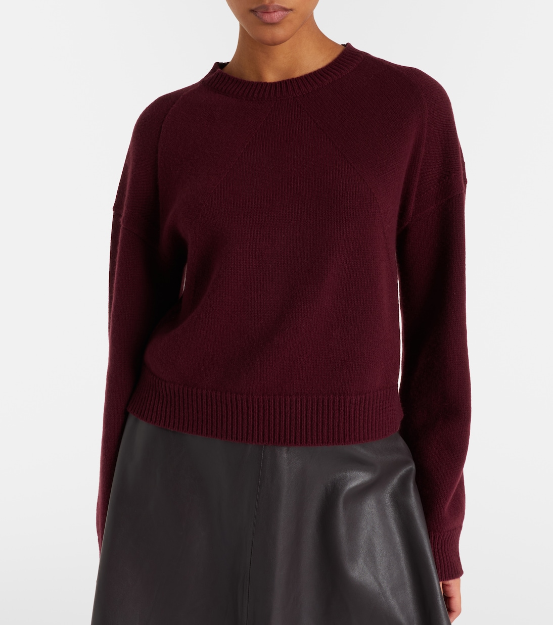 Marcela cropped wool and cashmere sweater | Fforme