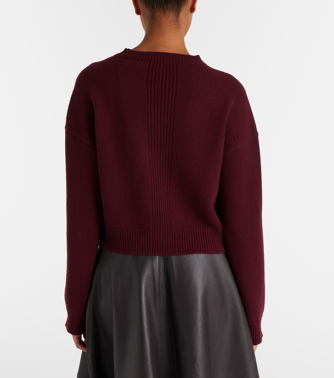 Marcela cropped wool and cashmere sweater | Fforme