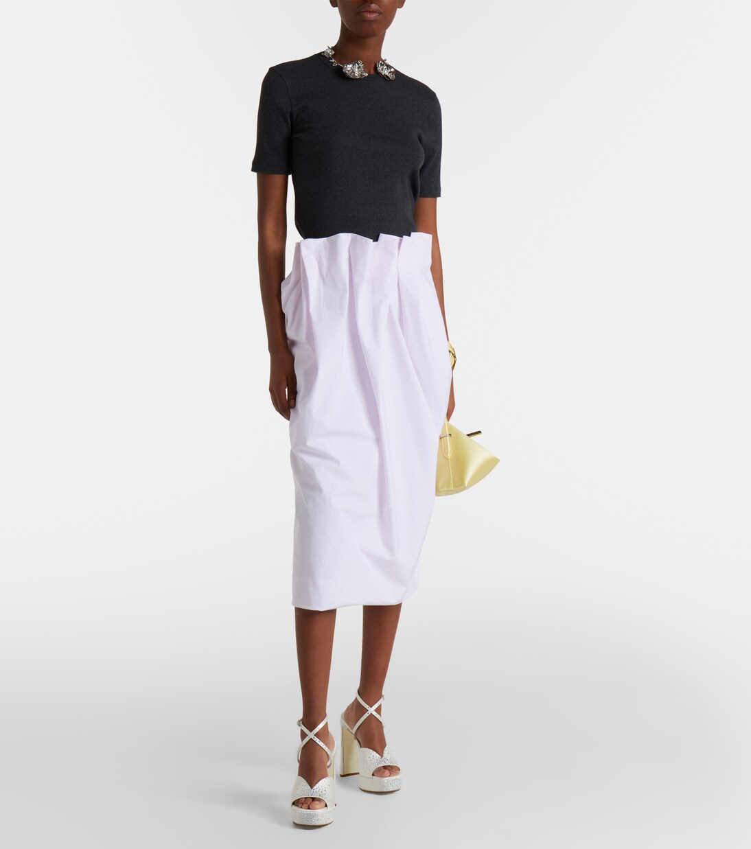 Karli embellished satin platform sandals | Jimmy Choo