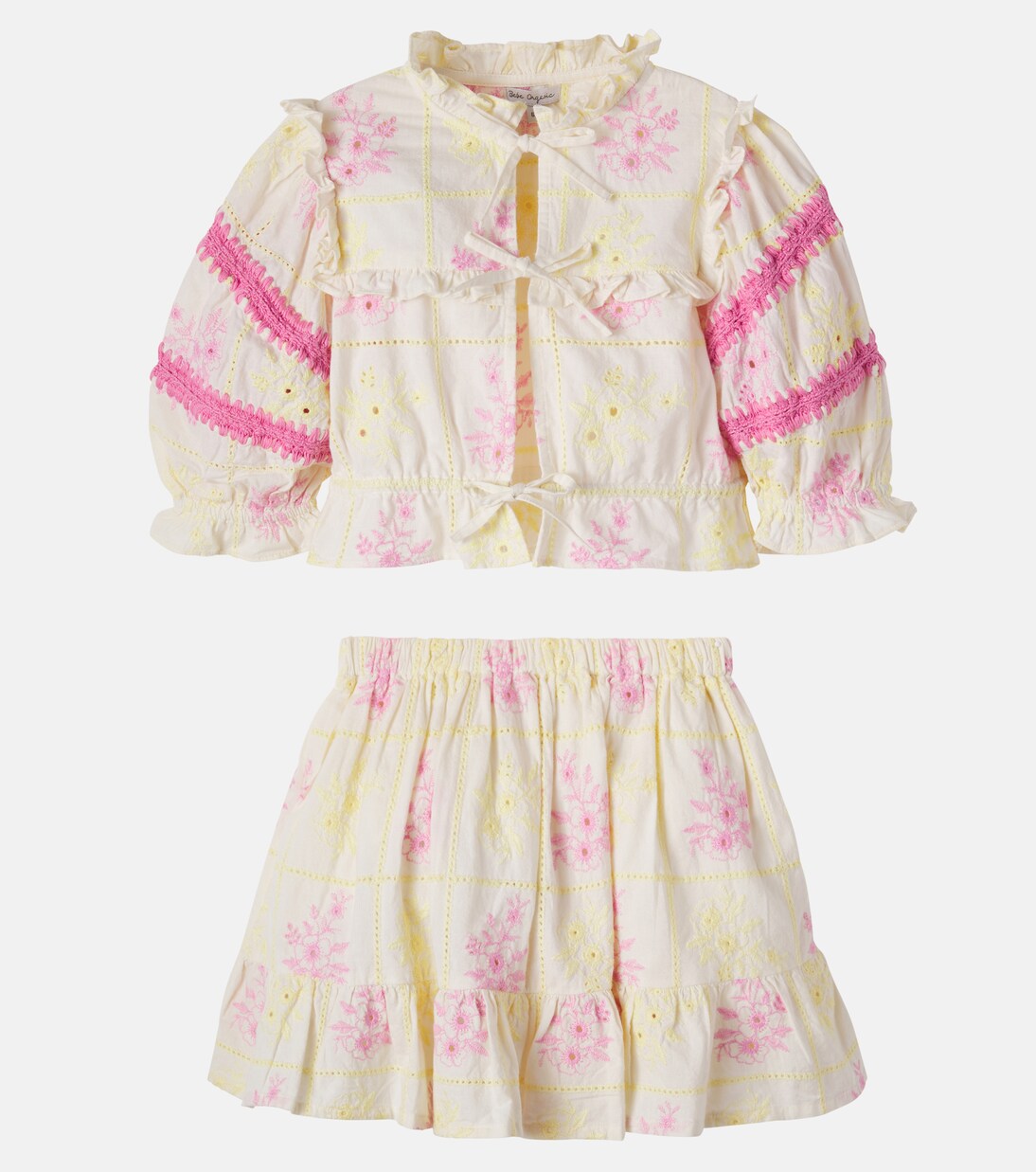 Set Alba aus Bluse und Rock aus Baumwolle | Bebe Organic