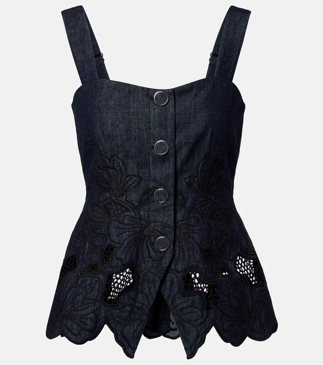 Top Mirielle en chambray de coton | Veronica Beard