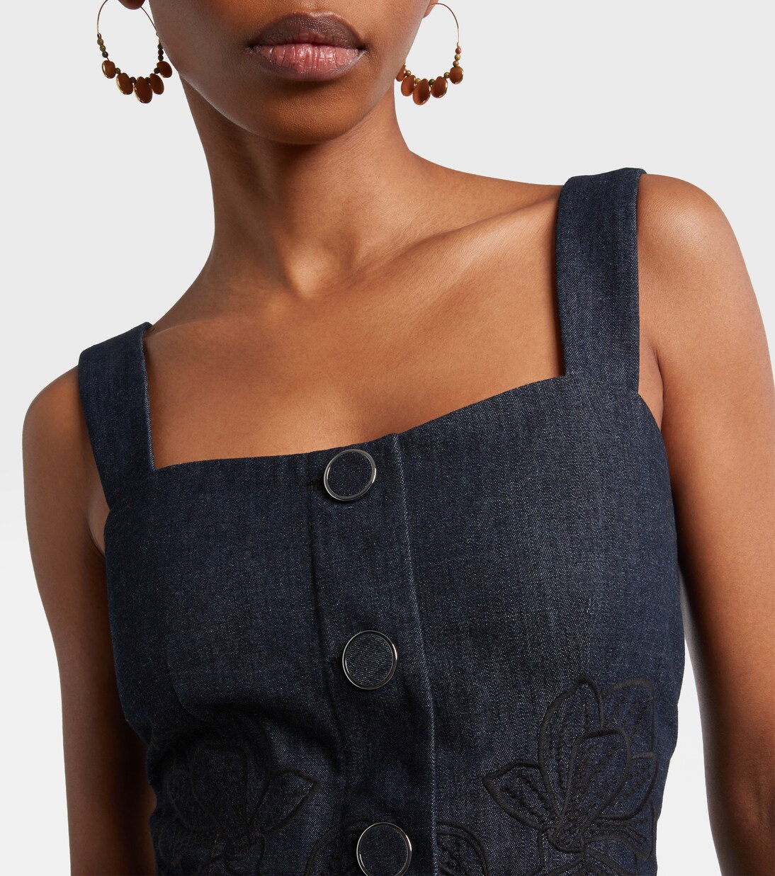 Top Mirielle en chambray de coton | Veronica Beard