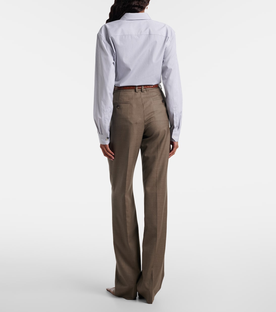 Pantalones rectos de lana | Saint Laurent