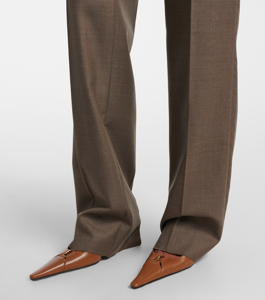 Pantalones rectos de lana | Saint Laurent