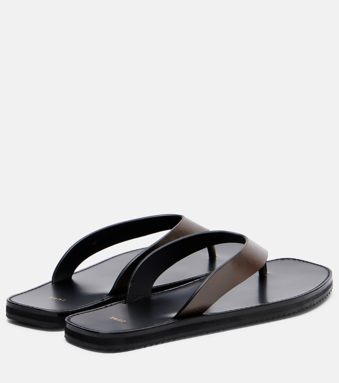 Tongs Vermelho en cuir | JUDE