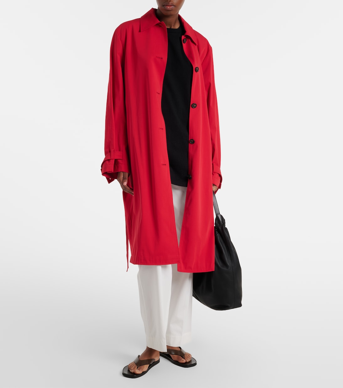 Tongs Vermelho en cuir | JUDE