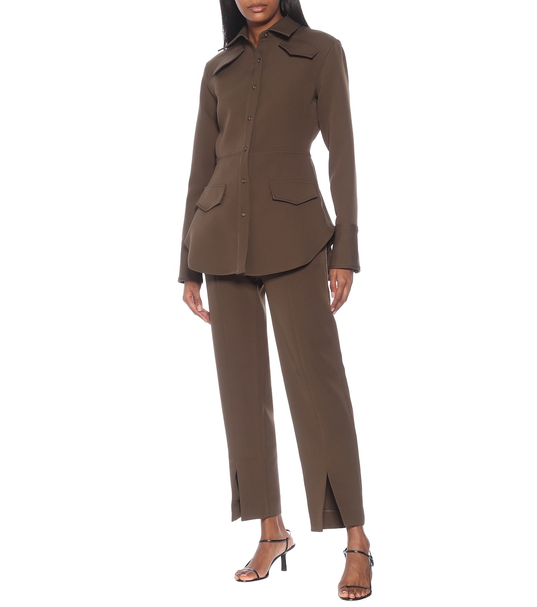 Camicia Sierra in crêpe | Deveaux New York