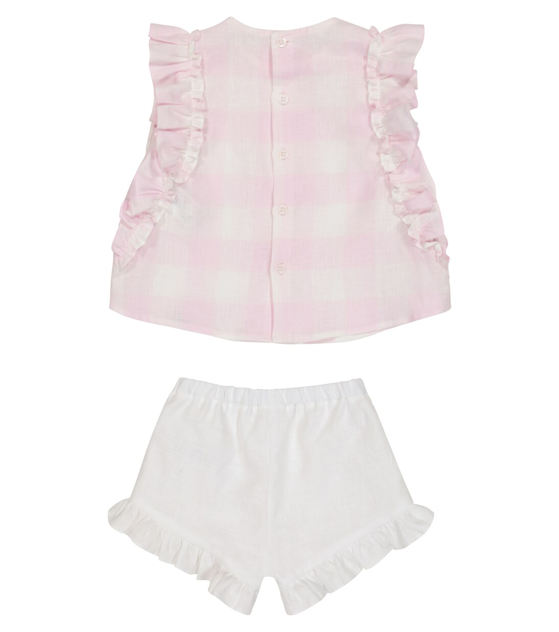 Bébé – Set top et culotte bloomer en lin | Il Gufo