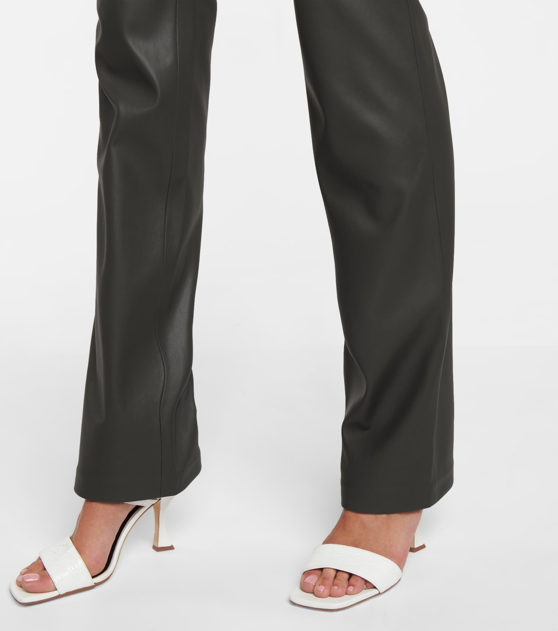 Goldie high-rise faux leather pants | Safiyaa