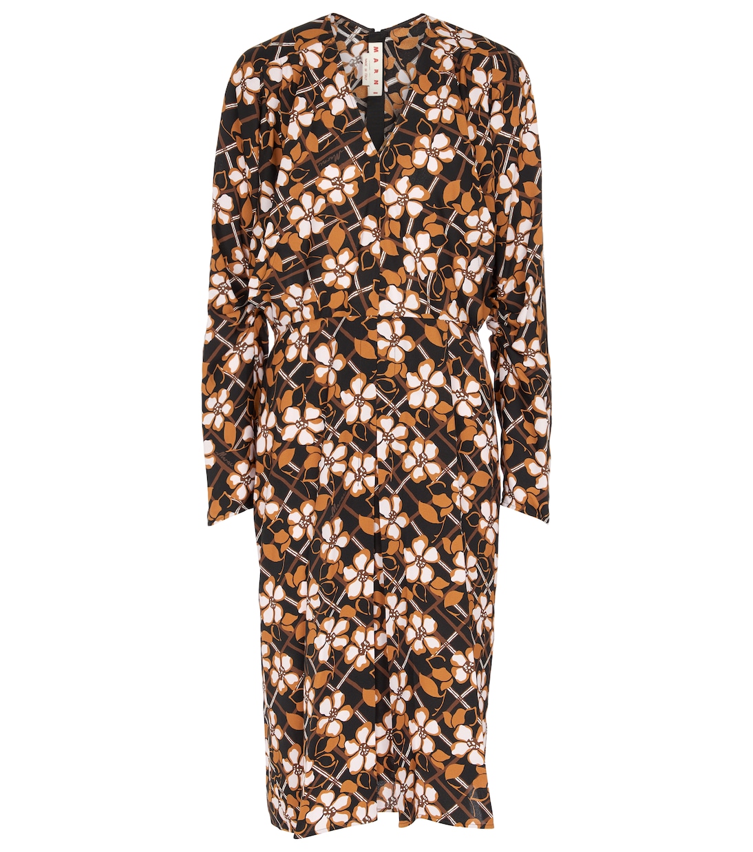 Abito midi con stampa floreale | Marni
