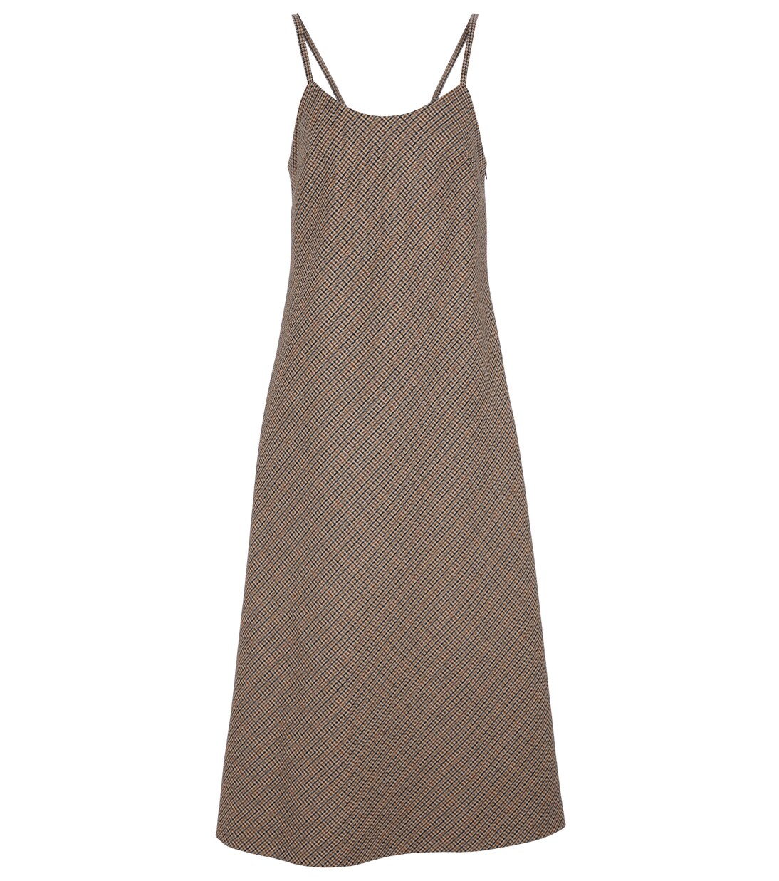 Abito midi in lana a quadri | Maison Margiela