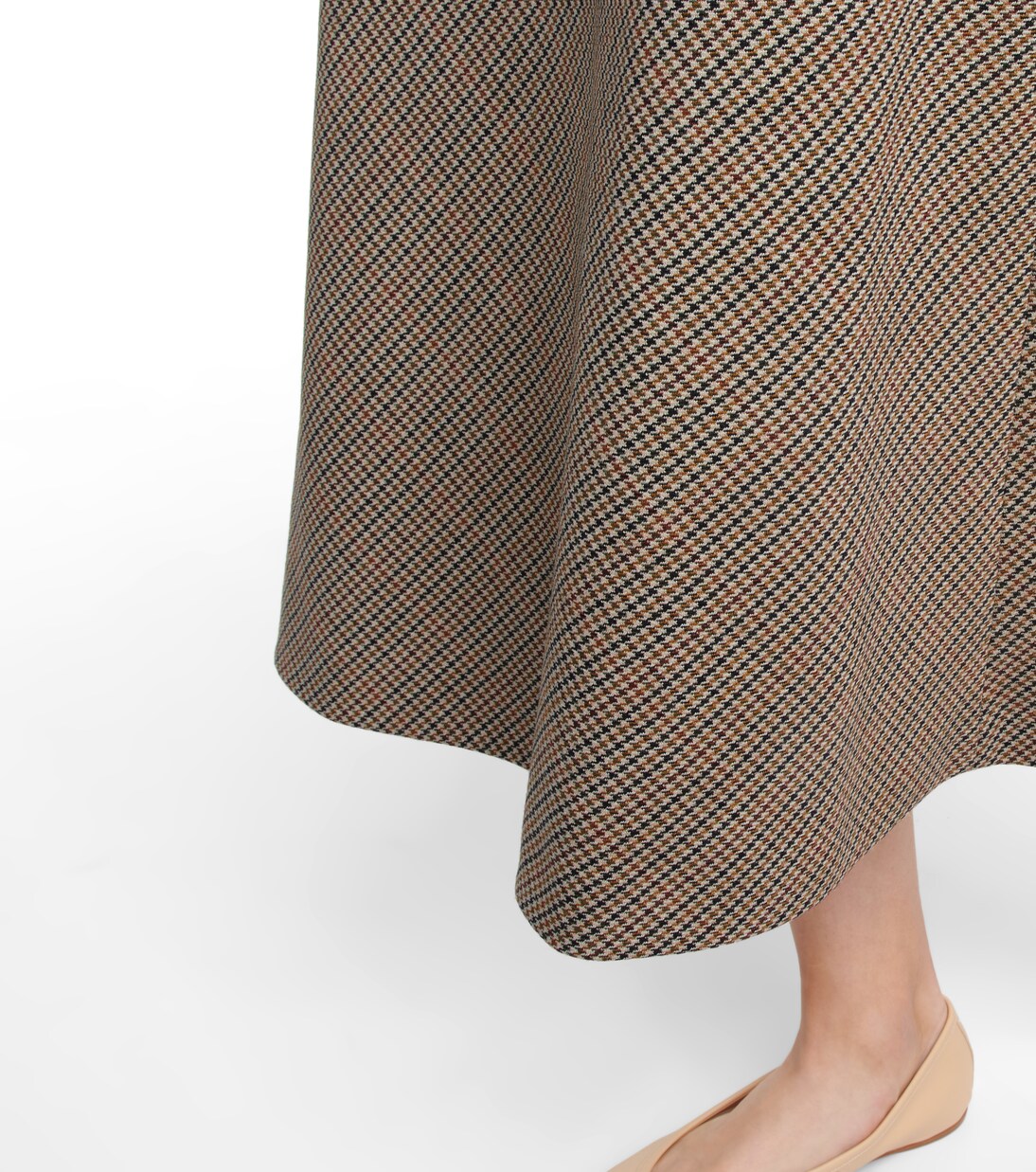 Abito midi in lana a quadri | Maison Margiela
