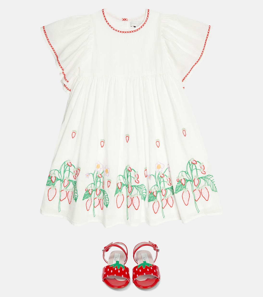 Embroidered cotton dress | Stella McCartney Kids