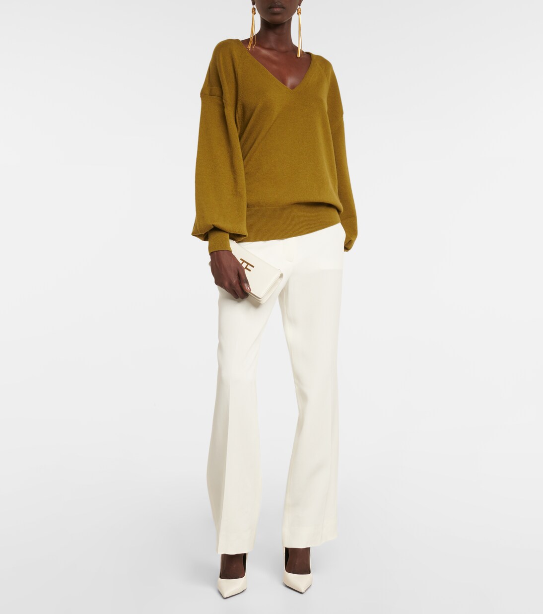Jersey de cachemir con cuello en V | Tom Ford