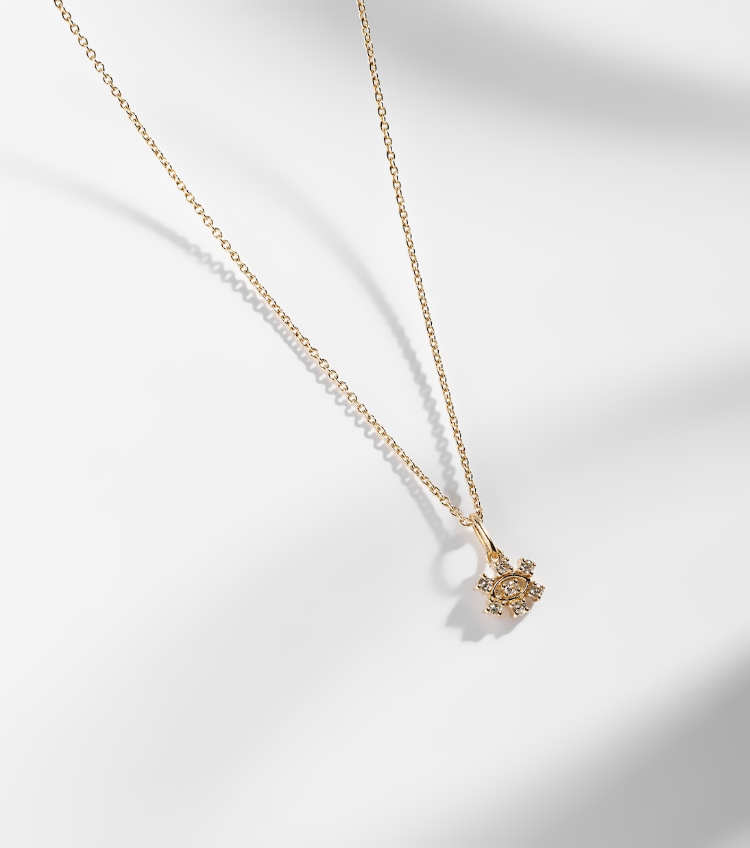 Collana in oro 14kt SYDNEY EVAN con diamanti, stile giovanile elegante