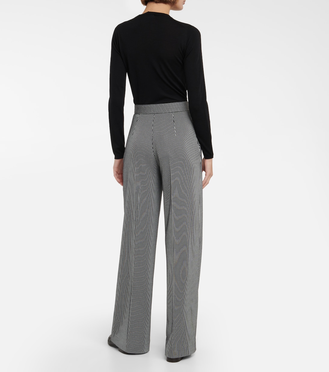 Pantalon ample Anfora à taille haute | Max Mara