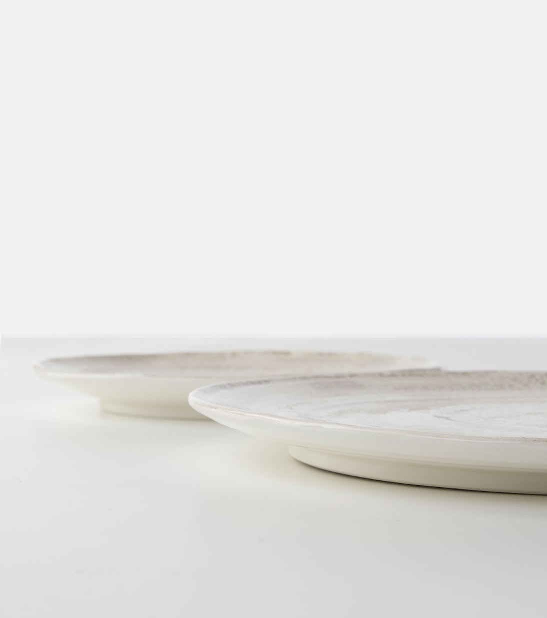 Tradition set of 2 ceramic plates | Brunello Cucinelli